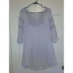 Mono Reno crochet dress size S lilac purple feminine lightweight boho